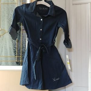Girls Denim Mini Dress